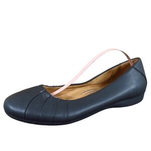 Natural Soul Orlando Women Size 6.5 Black Synthetic Ballet Flats Comfort Casual